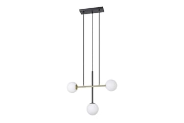 Takpendel Eglo Paz Opalhvit/Svart Messing med 3 Lamper - Belysning - Innendørsbelysning & Lamper - Vinduslampe