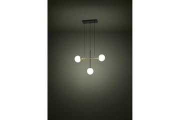 Takpendel Eglo Paz Opalhvit/Svart Messing med 3 Lamper - Belysning - Innendørsbelysning & Lamper - Vinduslampe