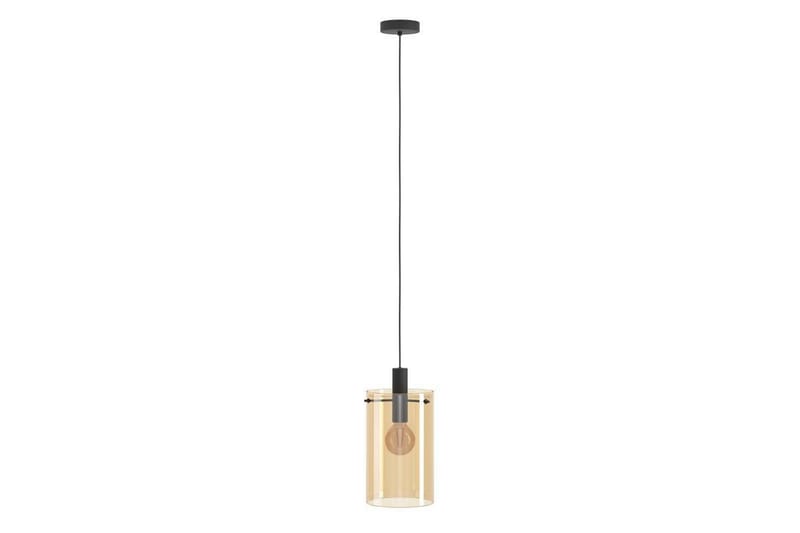 Takpendel Eglo Polverara Svart/Amber 1 lampe - 1 lampe - Belysning - Innendørsbelysning & Lamper - Vinduslampe