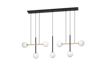 Takpendel Eglo Paz Opalhvit/Svart Messing med 7 Lamper - Belysning - Innendørsbelysning & Lamper - Vinduslampe