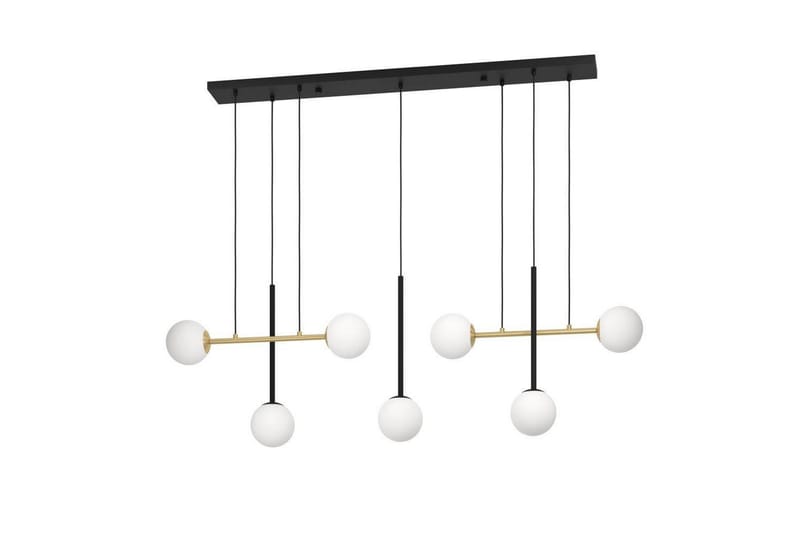 Takpendel Eglo Paz Opalhvit/Svart Messing med 7 Lamper - Belysning - Innendørsbelysning & Lamper - Vinduslampe