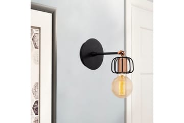 Vegg lampe Griffin Innrammet Svart - Svart - Belysning - Innendørsbelysning & Lamper - Vinduslampe