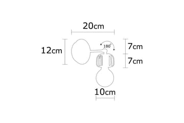 Vegg lampe Griffin Innrammet Svart - Svart - Belysning - Innendørsbelysning & Lamper - Vinduslampe