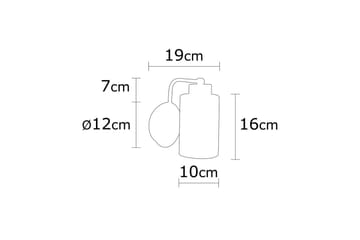 Vegg lampe Jaska Enkelt Sølv - Sølv - Belysning - Innendørsbelysning & Lamper - Vinduslampe