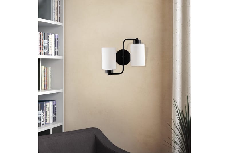 Vegg lampe Jaska To Svart - Svart - Belysning - Innendørsbelysning & Lamper - Vinduslampe