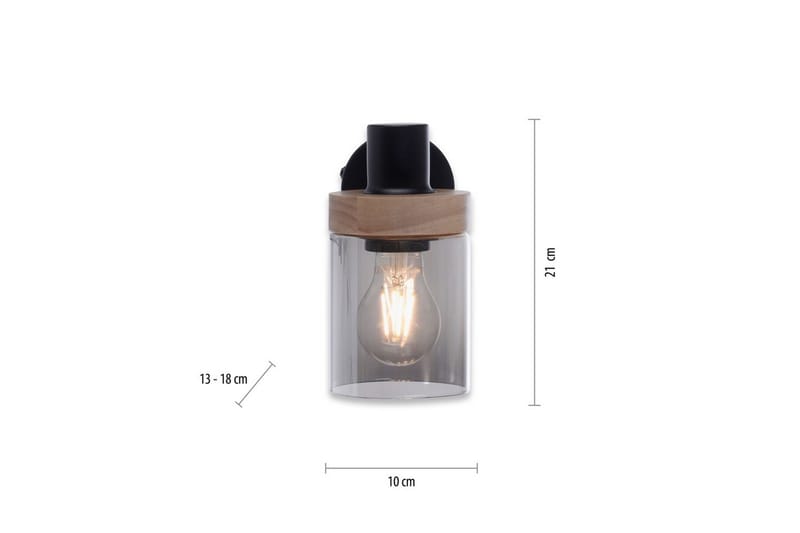 Vegg- og taklampe Pasqual - 19x18x21 cm - Belysning - Innendørsbelysning & Lamper - Vinduslampe