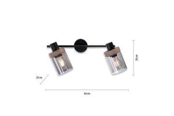 Vegg- og taklampe Pasqual - 30x24x64 cm - Belysning - Innendørsbelysning & Lamper - Vinduslampe