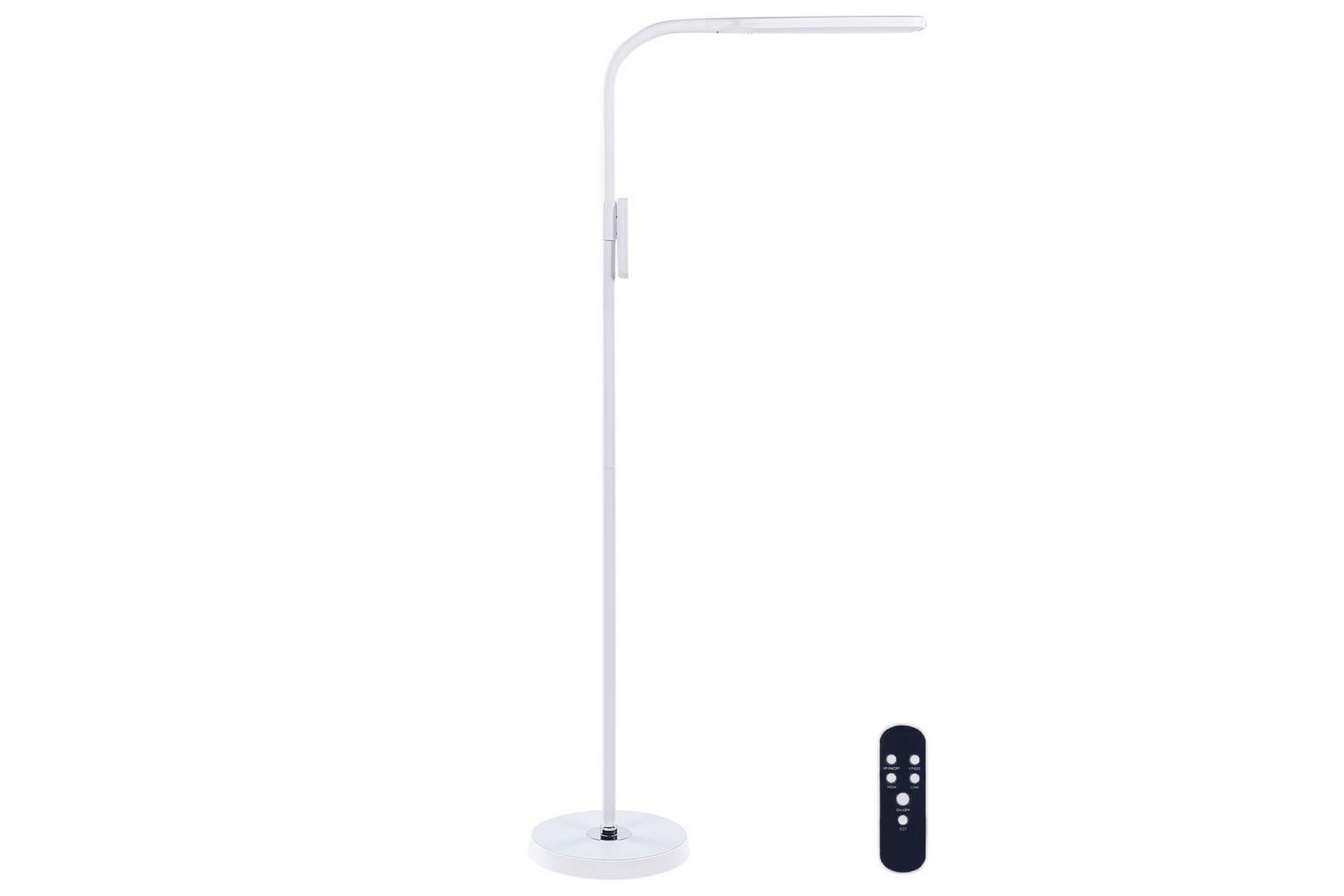 Gulvlampe LED-lampe Hvit Syntetisk Materiale 160 cm Dimming Moderne Belysning Hjemmekontor