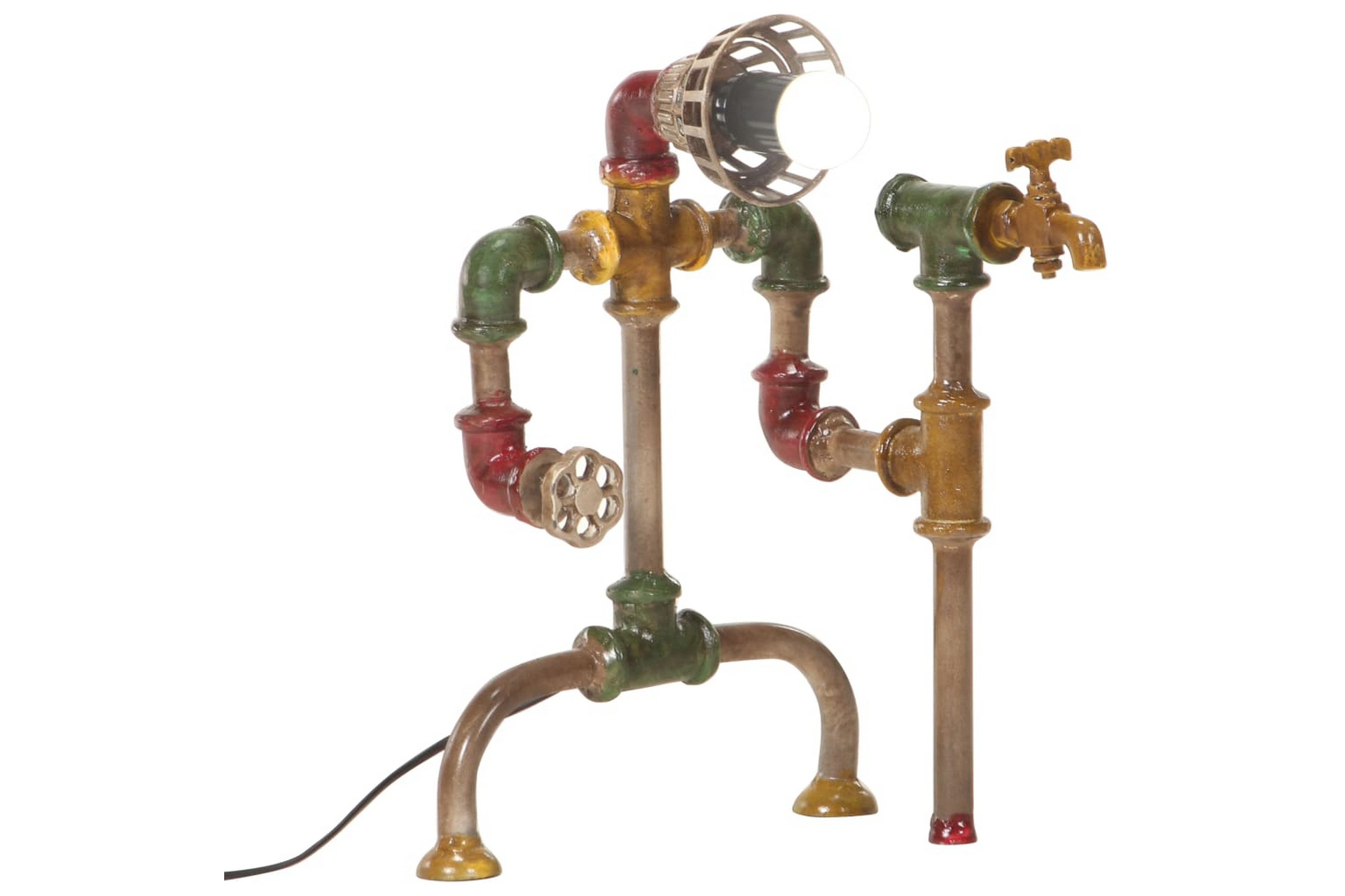 Be Basic Industriell stående lampe vannrørdesign jern - Flerfarget