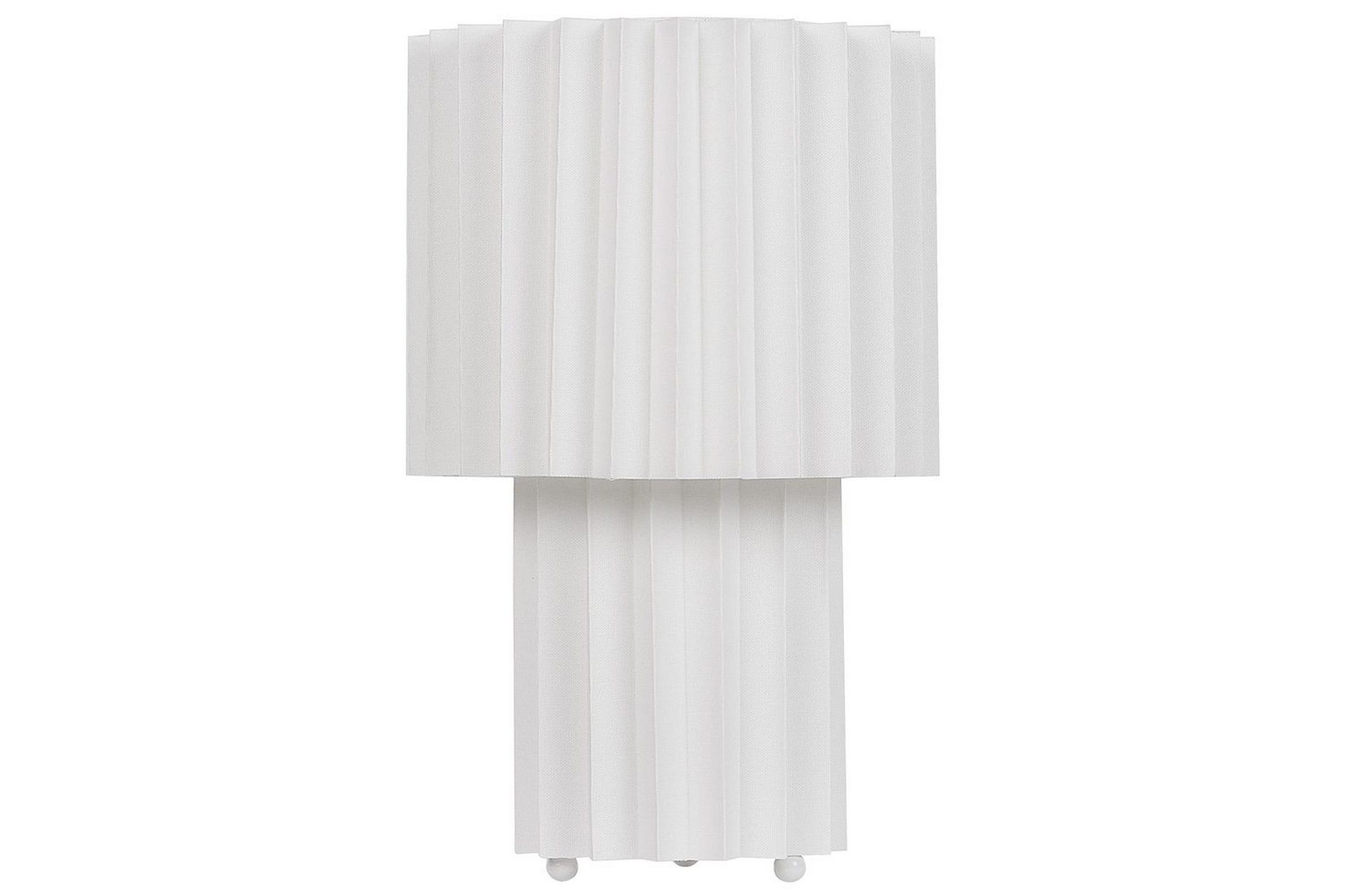 Bordlampe Hvit Lin 40 cm Moderne design Dekorasjon Belysning Stue Soverom Nattlampe