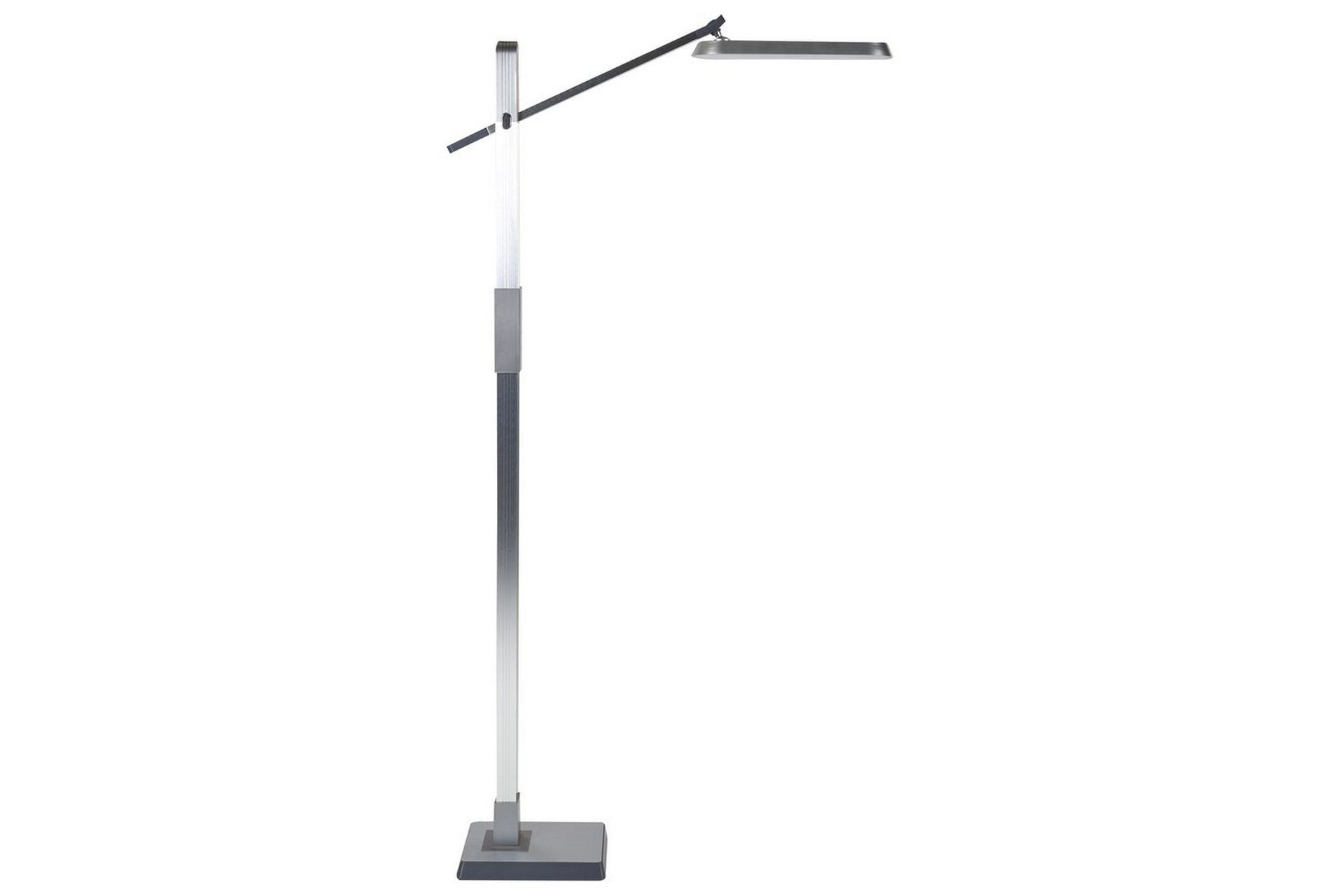 Gulvlampe LED-lampe Sølv Syntetisk Materiale 144 cm Dimming Moderne Belysning Hjemmekontor