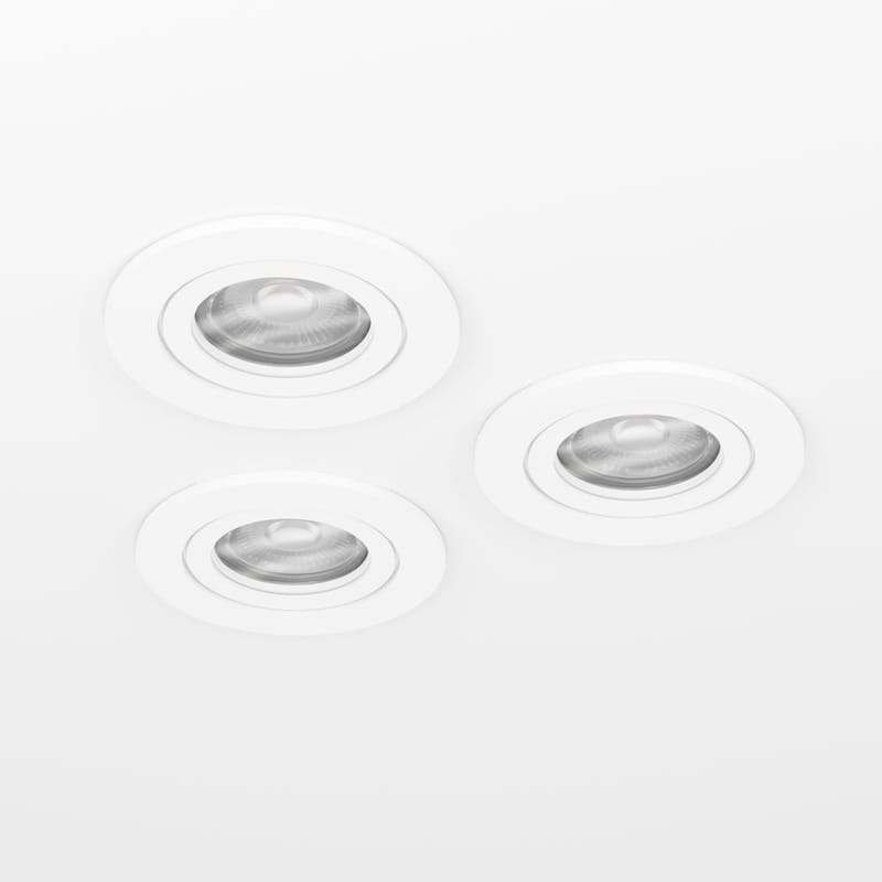 Innfelt lampe Barranco 90 mm 4000K Set om 3 - Hvit - Belysning - Downlights & spotlights