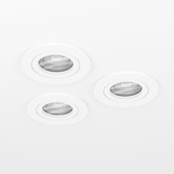 Innfelt lampe Barranco 90 mm 4000K Set om 3 - Hvit - Belysning - Downlights & spotlights