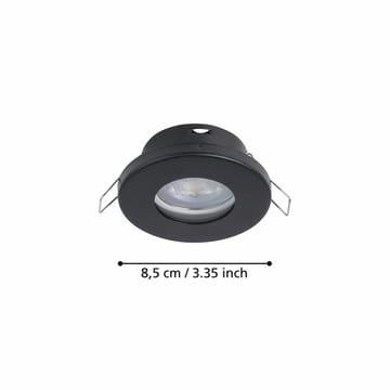 Innfelt lampe Favazzina 85 mm sett med 3 - Sort - Belysning - Downlights & spotlights