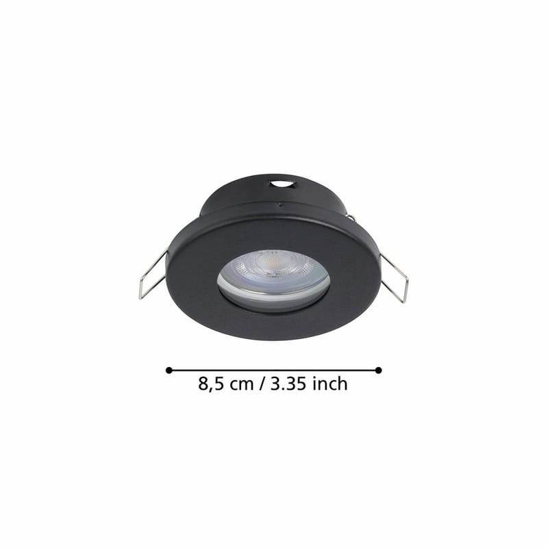 Innfelt lampe Favazzina 85 mm sett med 3 - Sort - Belysning - Downlights & spotlights