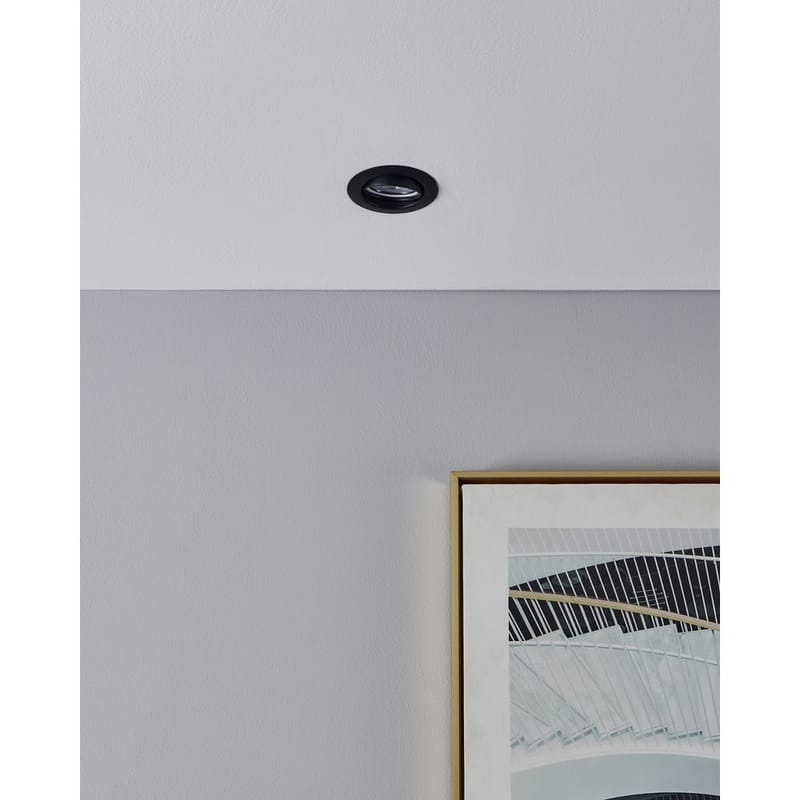 Innfelt lampe Favazzina 88 mm sett med 3 - Sort - Belysning - Downlights & spotlights