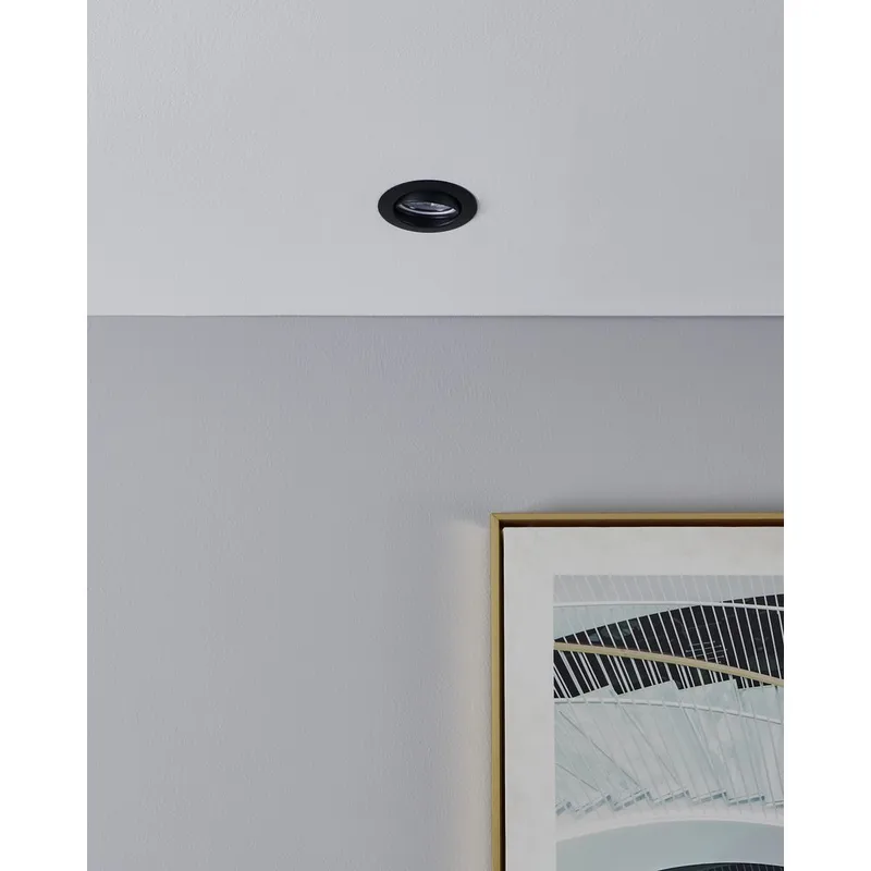 Innfelt lampe Favazzina 88 mm sett med 3 - Sort - Belysning - Downlights & spotlights