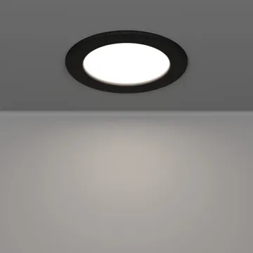 Innfelt lampe Fueva - Sort, 117 mm - Belysning - Downlights & spotlights