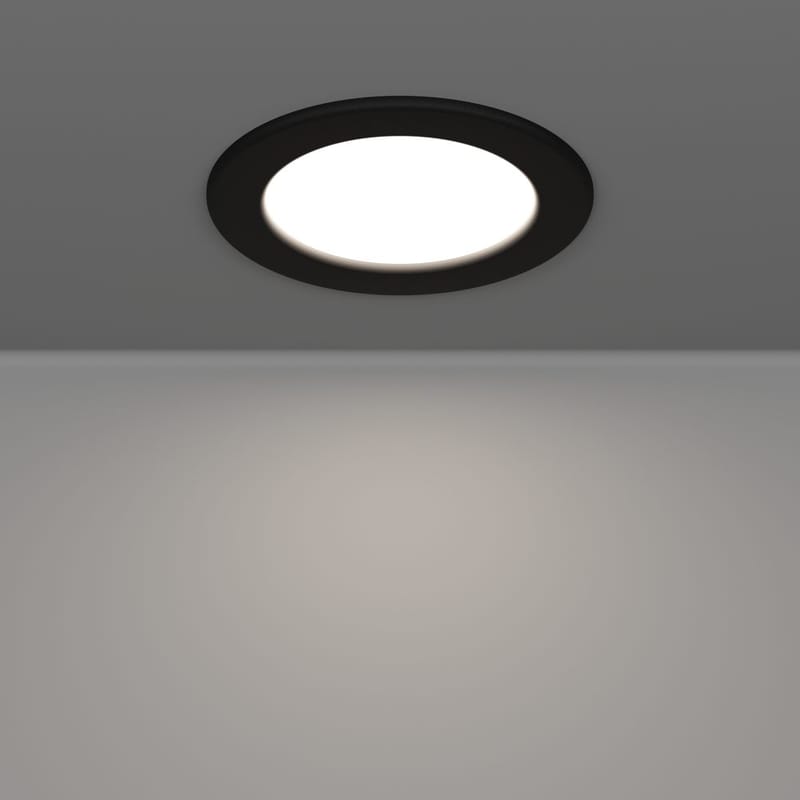 Innfelt lampe Fueva - Sort, 117 mm - Belysning - Downlights & spotlights