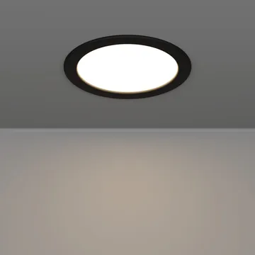 Innfelt lampe Fueva - Sort, 166 mm - Belysning - Downlights & spotlights