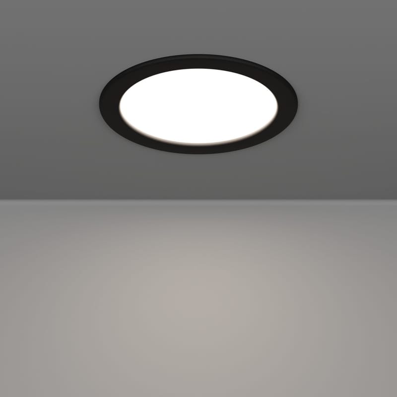 Innfelt lampe Fueva - Sort, 166 mm - Belysning - Downlights & spotlights