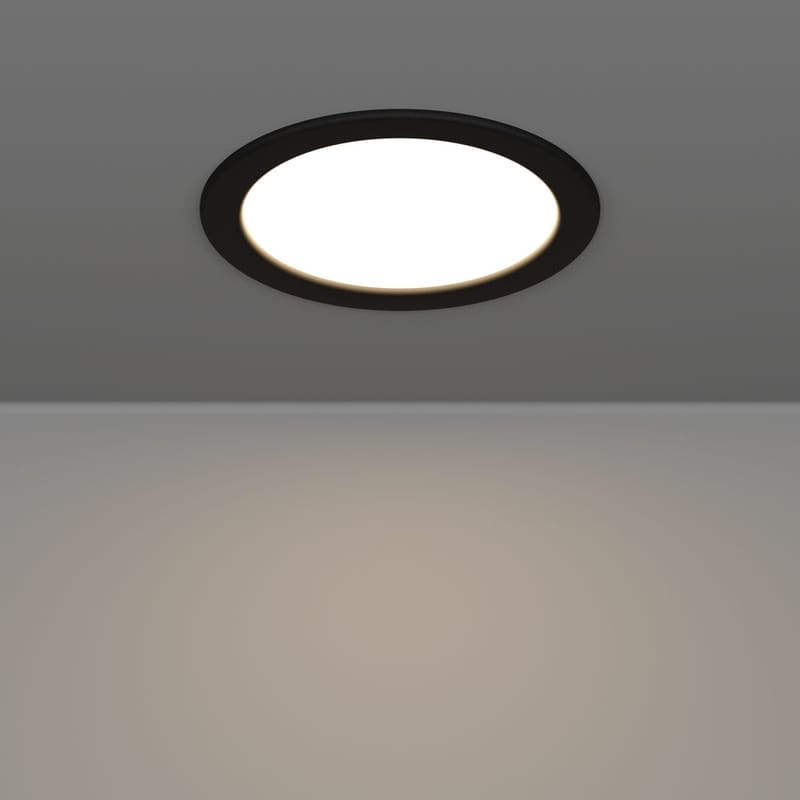 Innfelt lampe Fueva - Sort, 166 mm - Belysning - Downlights & spotlights