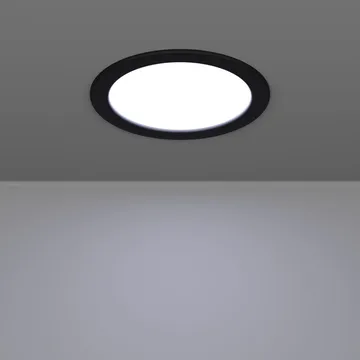 Innfelt lampe Fueva - Sort, 166 mm - Belysning - Downlights & spotlights