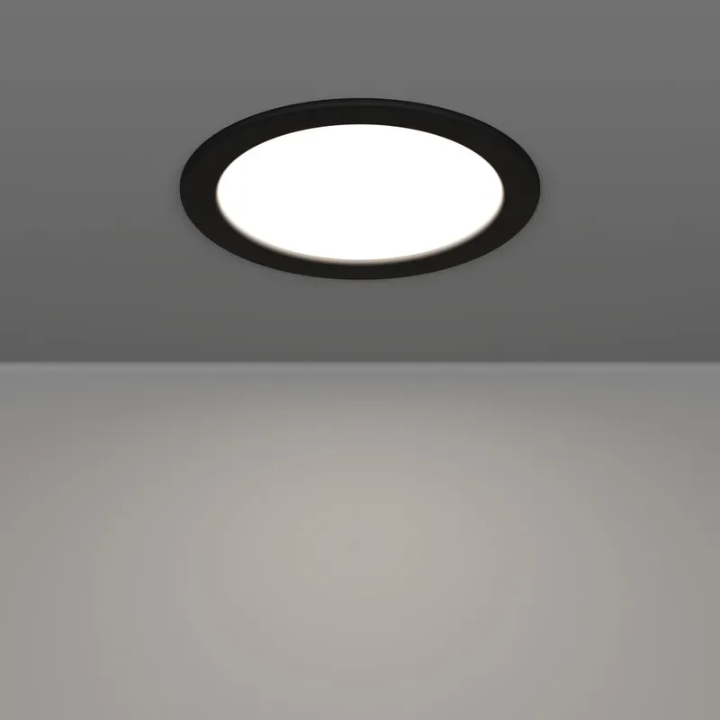 Innfelt lampe Fueva - Sort, 166 mm - Belysning - Downlights & spotlights