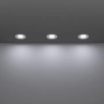 Innfelt lampe Salabate 88 mm Sett med 3 - Hvit - Belysning - Downlights & spotlights