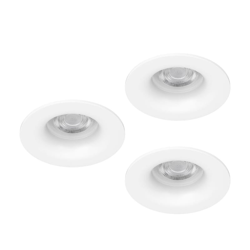 Innfelt lampe Salabate 88 mm Sett med 3 - Hvit - Belysning - Downlights & spotlights
