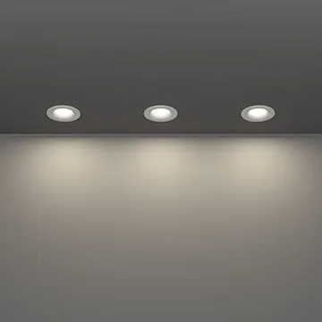 Innfelt lampe Salabate 88 mm Sett med 3 - Hvit - Belysning - Downlights & spotlights