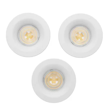 Innfelt lampe Salabate 88 mm Sett med 3 - Hvit - Belysning - Downlights & spotlights