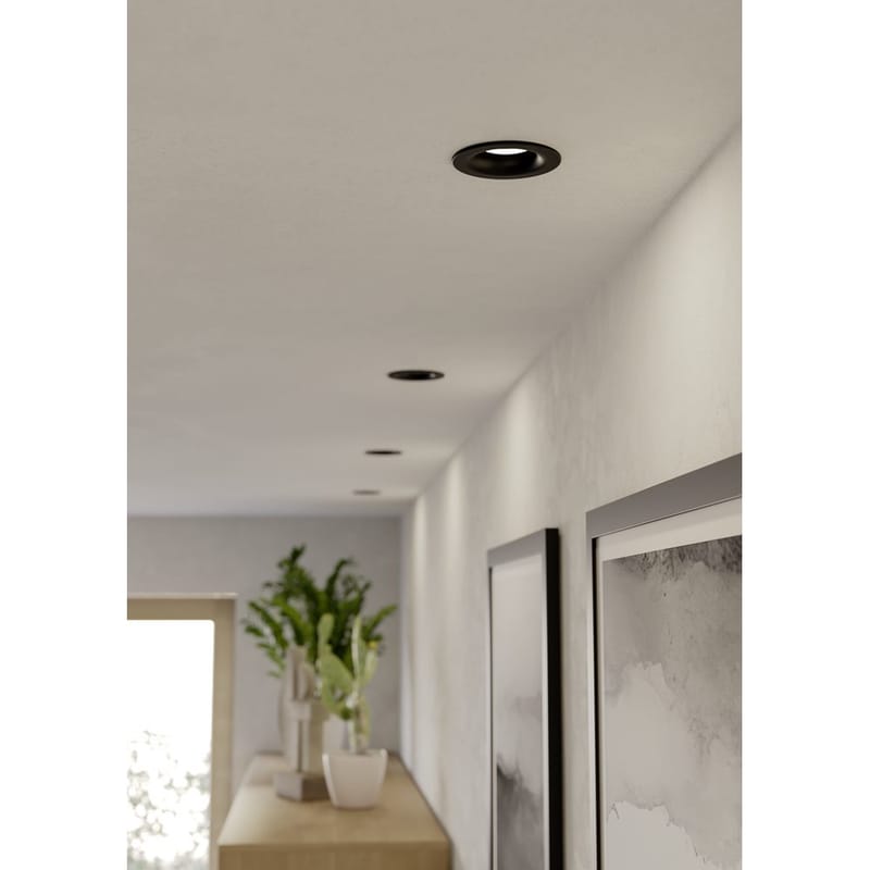 Innfelt lampe Salabate 88 mm - Sort - Belysning - Downlights & spotlights
