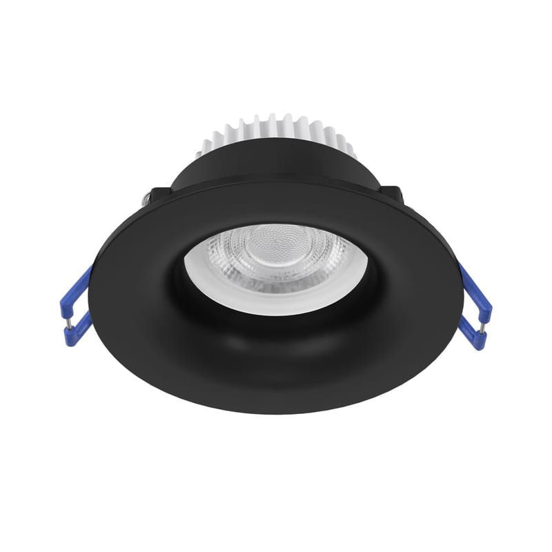 Innfelt lampe Salabate 88 mm, Sort