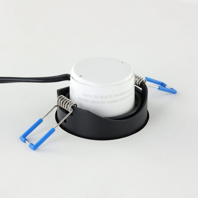 Innfelt lampe Saliceto Ø88 mm 2700K - Sort - Belysning - Downlights & spotlights