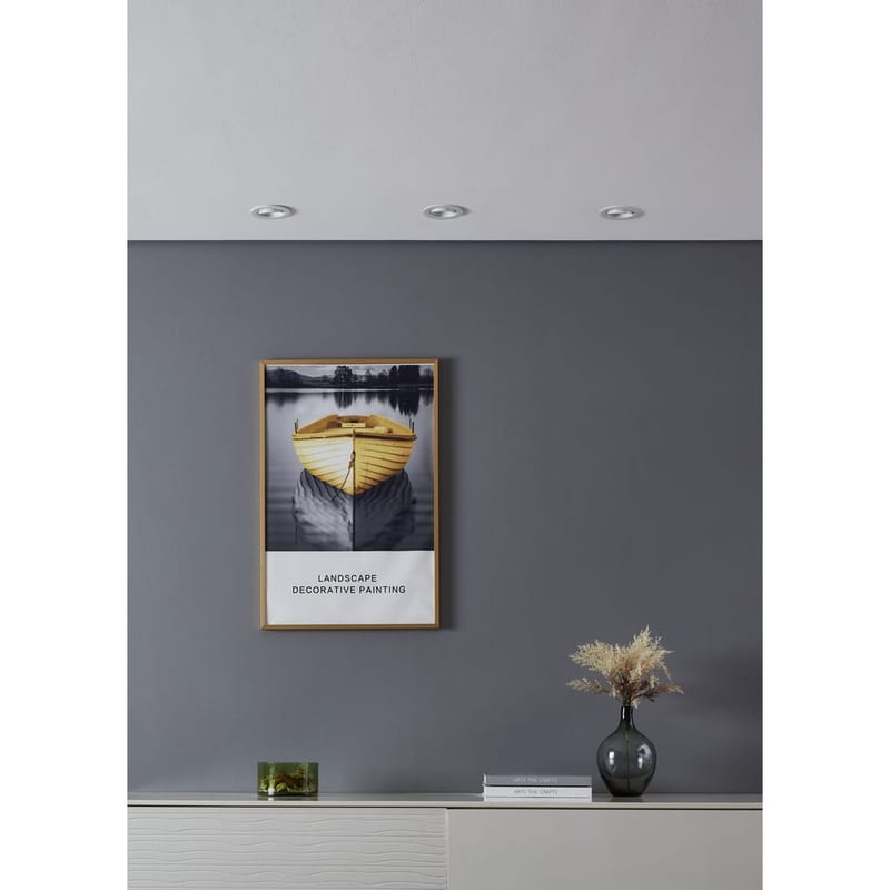 Innfelt lampe Saliceto 3 stk Ø88 mm 2700K - Hvit - Belysning - Downlights & spotlights
