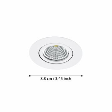 Innfelt lampe Saliceto 88 mm 4000K - Hvit - Belysning - Downlights & spotlights