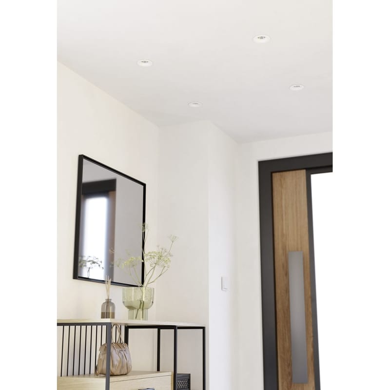 Innfelt lampe Saliceto 88 mm 4000K Sett med 3 - Hvit - Belysning - Downlights & spotlights