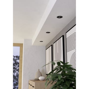 Innfelt lampe Saliceto 88 mm 4000K Sett med 3 - Sort - Belysning - Downlights & spotlights