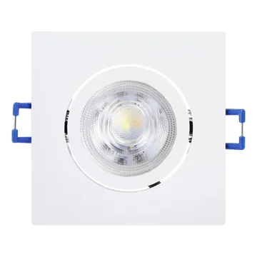 Innfelt lampe Saliceto 88x88 mm 4000K Sett av 3 - Hvit - Belysning - Downlights & spotlights