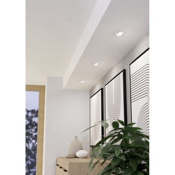 Innfelt lampe Saliceto 88x88 mm 4000K Sett av 3 - Hvit - Belysning - Downlights & spotlights