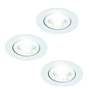 Innfelt lampe Saliceto Mobil Hvit 4000K Sett på 3 - 8,8 cm - Belysning - Downlights & spotlights