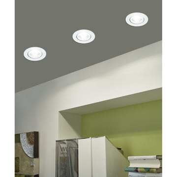 Innfelt lampe Saliceto Mobil Hvit 4000K Sett på 3 - 8,8 cm - Belysning - Downlights & spotlights