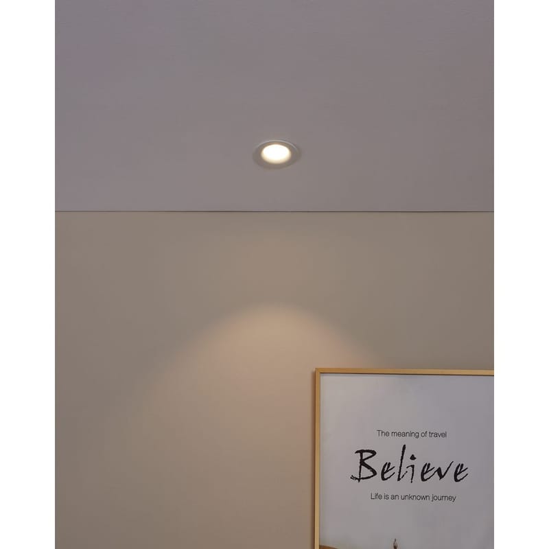 Innfelt lampe Saliceto Stel 88 mm 2700K - Hvit - Belysning - Downlights & spotlights