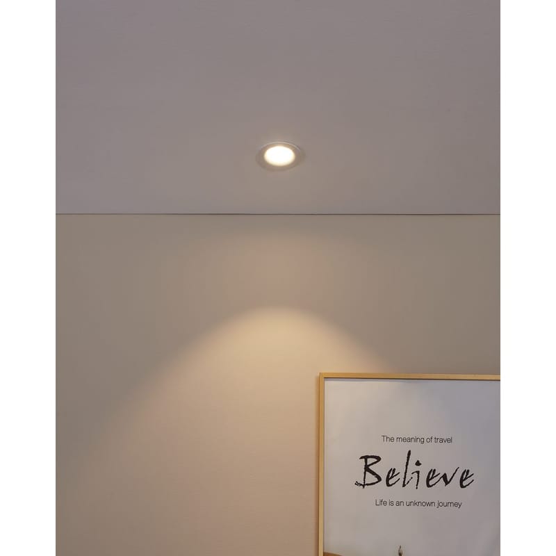 Innfelt lampe Saliceto Stel 88 mm 2700K - Hvit - Belysning - Downlights & spotlights