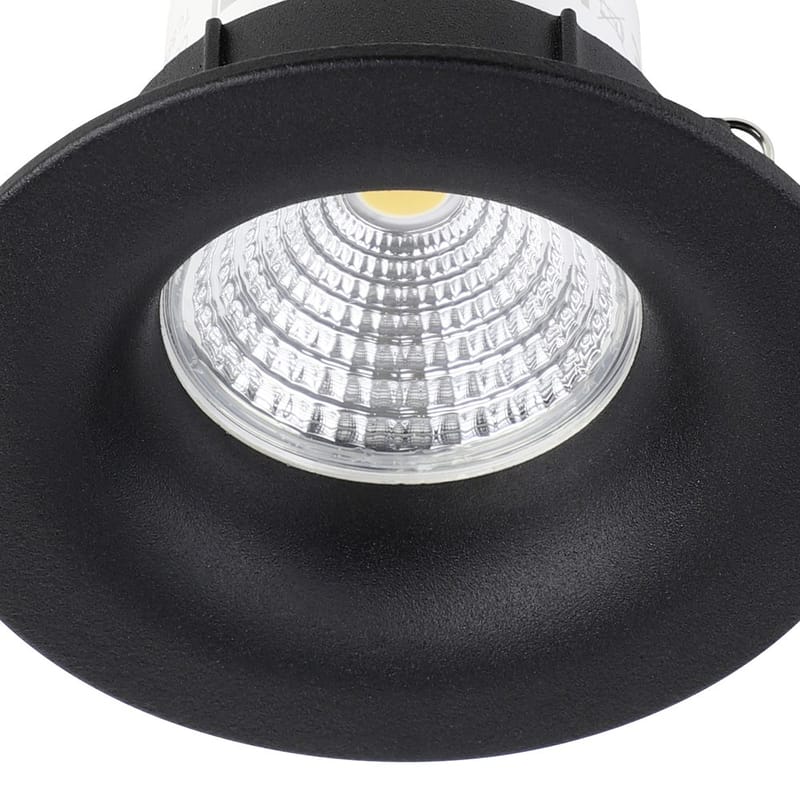 Innfelt lampe Saliceto Stel 88 mm 2700K - Sort - Belysning - Downlights & spotlights