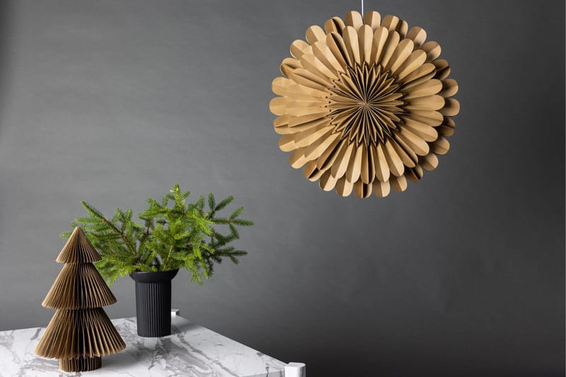 Järvsön Adventsstjerne / Julelampe 60 cm - Brun - Belysning - Julebelysning - Adventsstjerne