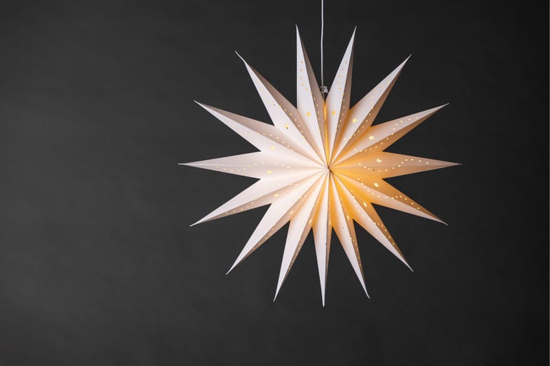 Lindvallen Adventsstjerne / Julelampe 60 cm - Hvid - Belysning - Julebelysning - Adventsstjerne