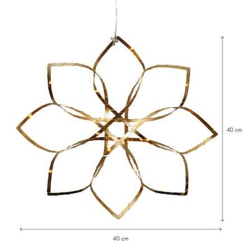 Amaze hengende dekorasjon 40 cm - messingfarget gull - Belysning - Julebelysning - Julelys