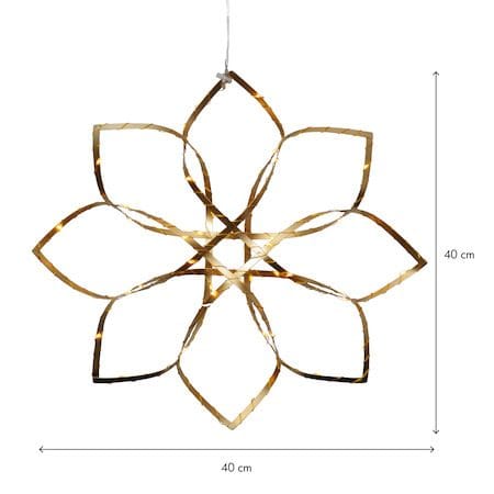 Amaze hengende dekorasjon 40 cm - messingfarget gull - Belysning - Julebelysning - Julelys